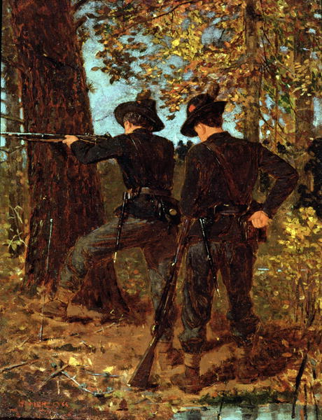 (image for) Handmade oil painting Copy paintings of famous artists Winslow Homer's paintings The Sharpshooters - Click Image to Close